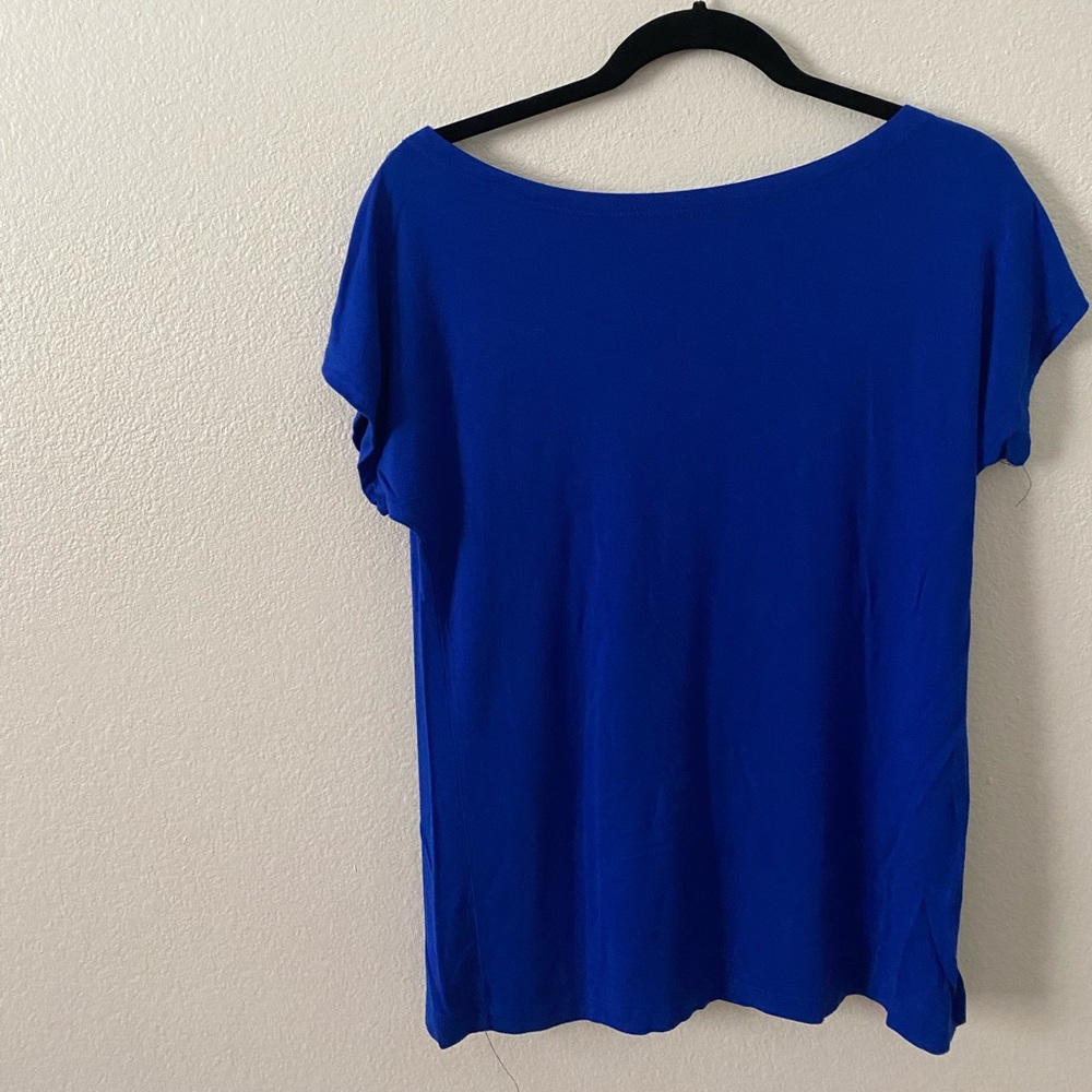 Plain Cotton Blue Blouse